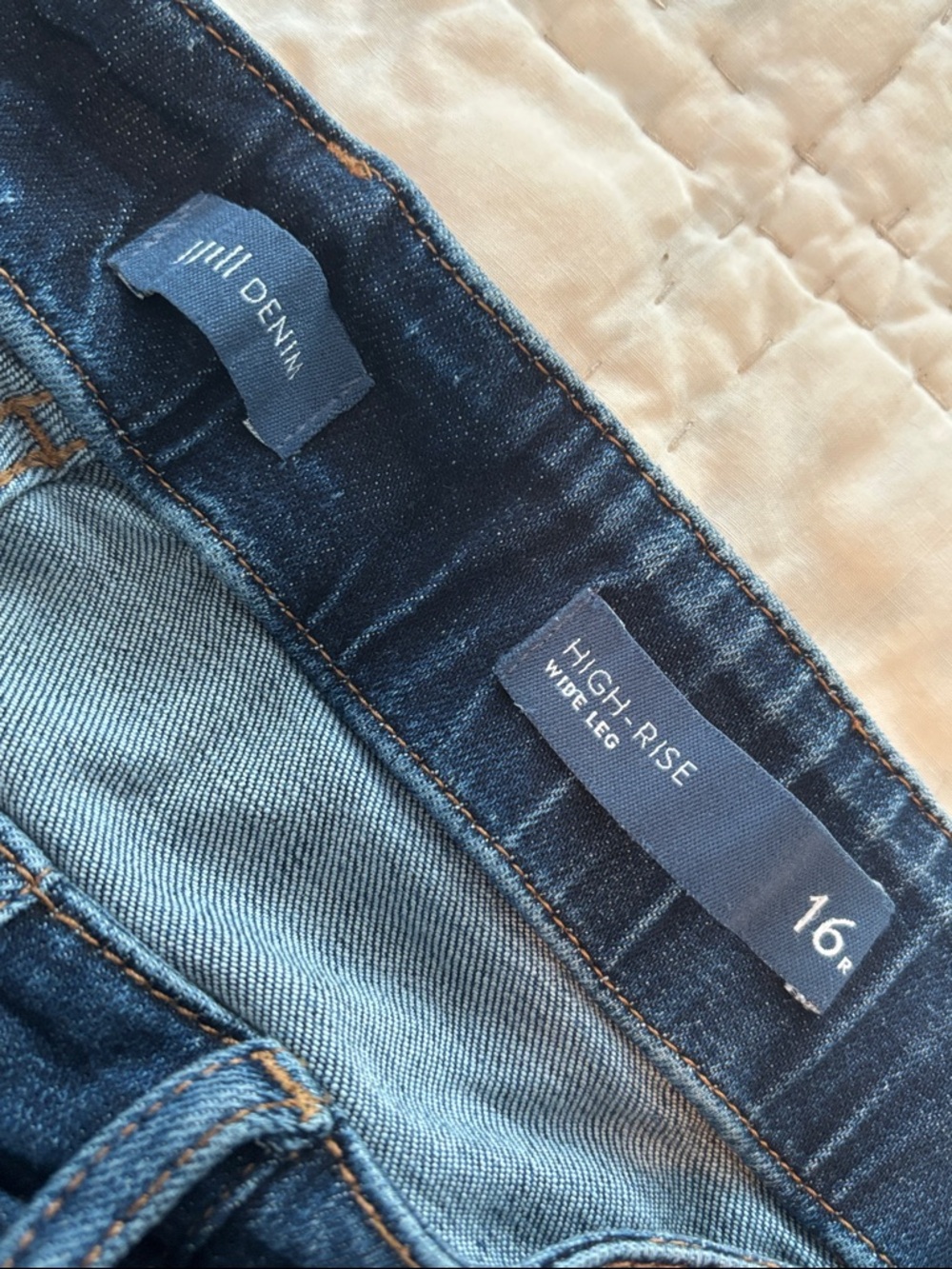 J Jill High-Rise Wide Leg Jeans * sz 16 * - Picture 4 of 9